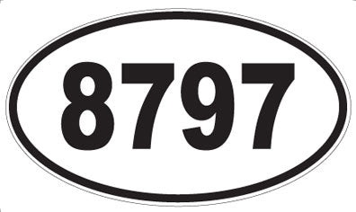 8797 - Oval Sticker