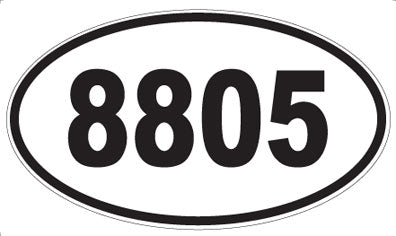 8805 - Oval Sticker