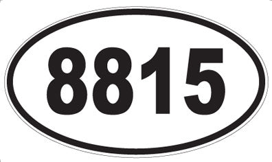 8815 - Oval Sticker