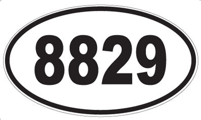 8829 - Oval Sticker