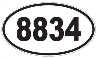 8834 - Oval Sticker