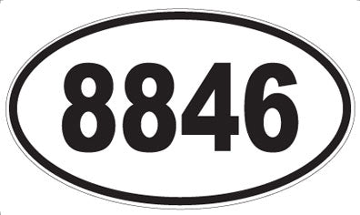 8846 - Oval Sticker