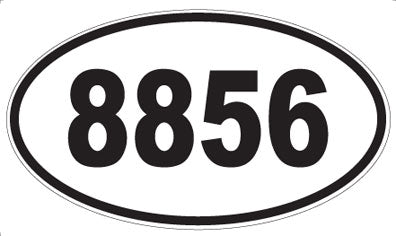 8856 - Oval Sticker