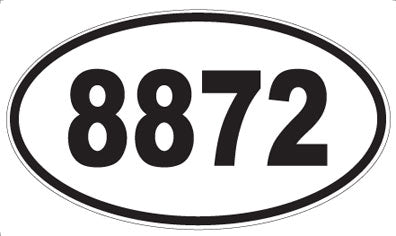 8872 - Oval Sticker
