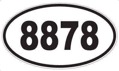 8878 - Oval Sticker