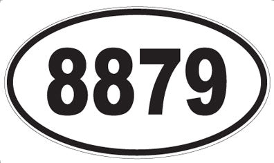 8879 - Oval Sticker