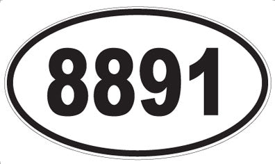 8891 - Oval Sticker