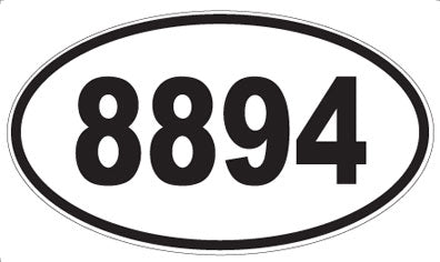 8894 - Oval Sticker