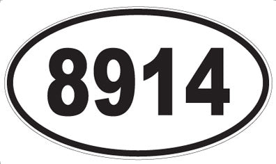 8914 - Oval Sticker