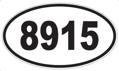 8915 - Oval Sticker