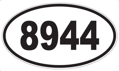 8944 - Oval Sticker