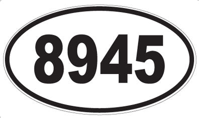 8945 - Oval Sticker
