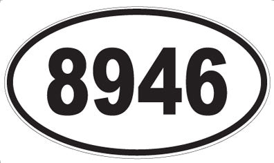 8946 - Oval Sticker