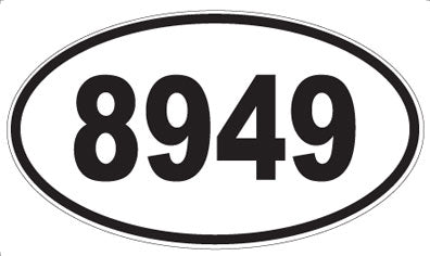 8949 - Oval Sticker