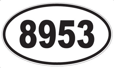 8953 - Oval Sticker