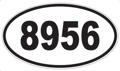 8956 - Oval Sticker