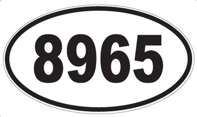 8965 - Oval Sticker