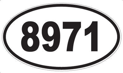 8971 - Oval Sticker