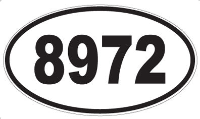 8972 - Oval Sticker