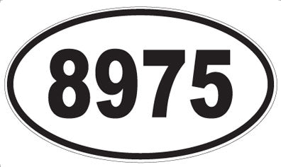 8975 - Oval Sticker