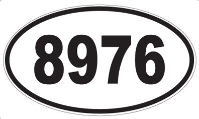 8976 - Oval Sticker