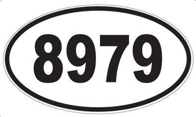 8979 - Oval Sticker