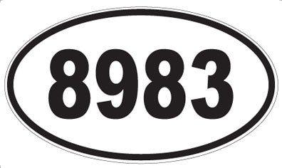8983 - Oval Sticker