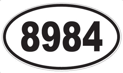 8984 - Oval Sticker