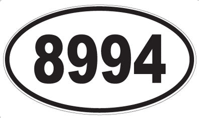 8994 - Oval Sticker