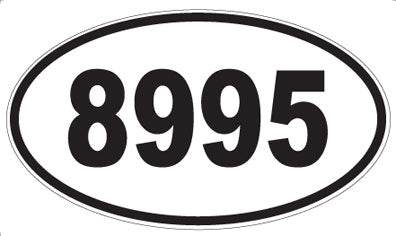8995 - Oval Sticker