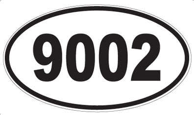9002 - Oval Sticker