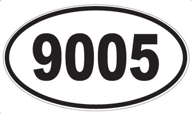 9005 - Oval Sticker