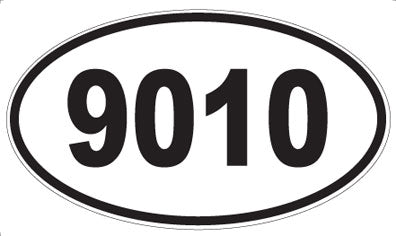 9010 - Oval Sticker