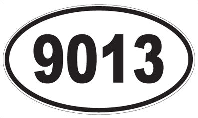 9013 - Oval Sticker