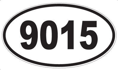 9015 - Oval Sticker