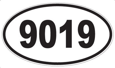 9019 - Oval Sticker