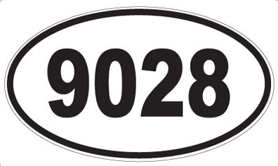 9028 - Oval Sticker