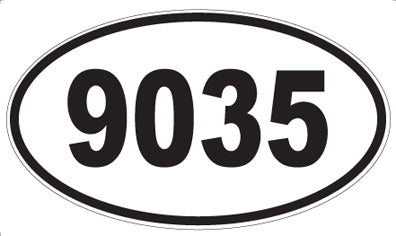 9035 - Oval Sticker