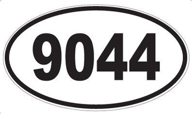 9044 - Oval Sticker