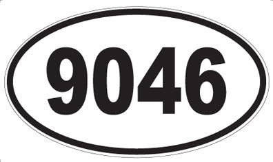 9046 - Oval Sticker