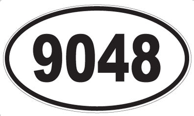 9048 - Oval Sticker
