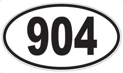 904 - Oval Sticker
