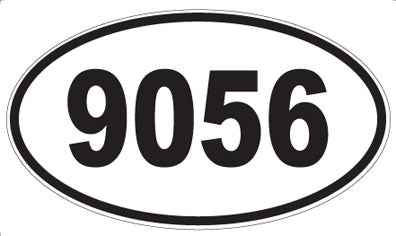 9056 - Oval Sticker