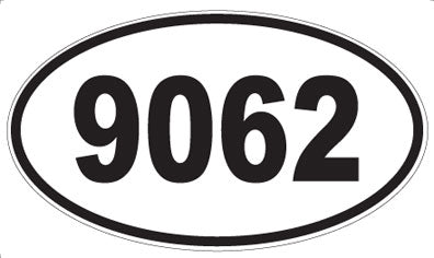 9062 - Oval Sticker