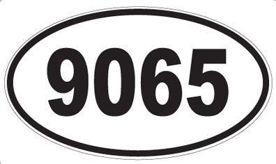 9065 - Oval Sticker