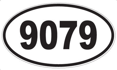 9079 - Oval Sticker