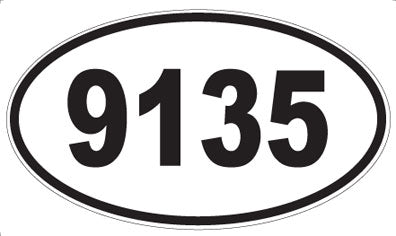 9135 - Oval Sticker