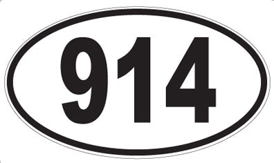 914 - Oval Sticker