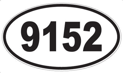 9152 - Oval Sticker