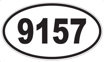 9157 - Oval Sticker